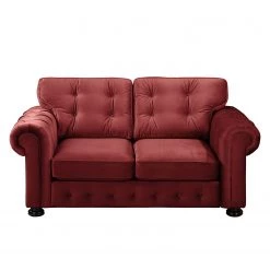 Velvet Studio Ensemble de salon Marau (3-2) - Rouge -Meubles de salon Soldes sofa marau 2 sitzer samt rot 4915356