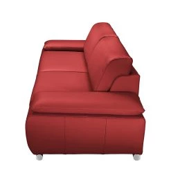 Fredriks Canapé Masca (2 places) - Cuir véritable rouge carmin -Meubles de salon Soldes sofa masca 2 sitzer echtleder kaminrot 515472