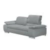 Fredriks Canapé Masca (3 places) - Imitation cuir gris -Meubles de salon Soldes sofa masca 3 sitzer kunstleder grau 513309