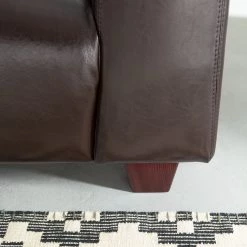 Maison Belfort Canapé Nespolo (2 places) - Cuir synthétique marron foncé -Meubles de salon Soldes sofa nespolo 2 sitzer bycast echtleder dunkelbraun 3320513