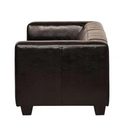 Maison Belfort Canapé Nespolo (2 places) - Cuir synthétique marron foncé -Meubles de salon Soldes sofa nespolo 2 sitzer bycast kunstleder dunkelbraun 4576928
