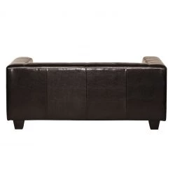 Maison Belfort Canapé Nespolo (2 places) - Cuir synthétique marron foncé -Meubles de salon Soldes sofa nespolo 2 sitzer bycast kunstleder dunkelbraun 4576932
