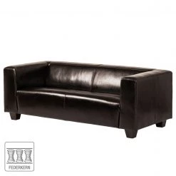 Maison Belfort Canapé Nespolo (3 places) - Cuir synthétique marron foncé 17 Maison Belfort Canapé Nespolo (3 places) - Cuir synthétique marron foncé -Meubles de salon Soldes sofa nespolo 3 sitzer bycast kunstleder dunkelbraun 4576960