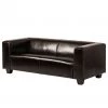 Maison Belfort Canapé Nespolo (3 places) - Cuir synthétique marron foncé 1 Maison Belfort Canapé Nespolo (3 places) - Cuir synthétique marron foncé -Meubles de salon Soldes sofa nespolo 3 sitzer bycast kunstleder dunkelbraun 4576964