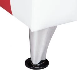 Studio Monroe Canapé Nixa (2 places) - Cuir synthétique - Rouge / Blanc -Meubles de salon Soldes sofa nixa 2 sitzer kunstleder rot weiss 399367