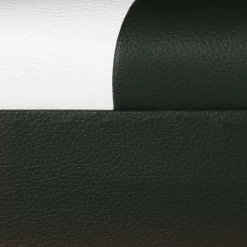 Studio Monroe Canapé Nixa (3 places) - Cuir synthétique - Blanc / Noir -Meubles de salon Soldes sofa nixa 3 sitzer kunstleder weiss schwarz 435884