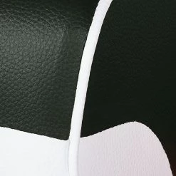 Studio Monroe Canapé Nixa (3 places) - Cuir synthétique - Blanc / Noir -Meubles de salon Soldes sofa nixa 3 sitzer kunstleder weiss schwarz 435887