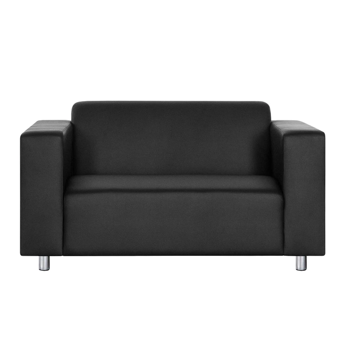 Mooved Canapé Oslo (2 places) - Imitation cuir noir 4 Mooved Canapé Oslo (2 places) - Imitation cuir noir – Image 2