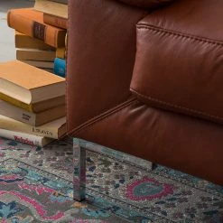 Ars manufacti Canapé Parlin (3 places) - Cognac -Meubles de salon Soldes sofa parlin 3 sitzer echtleder cognac 5093952