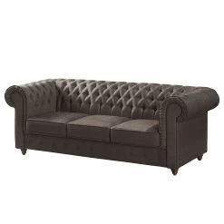 Maison Belfort Ensemble de salon Pintano (3-2-1) - Gris marron -Meubles de salon Soldes sofa pintano 3 sitzer antiklederoptik braungrau 4895452