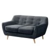 Mørteens Canapé Rometta (2 places) - Gris vintage -Meubles de salon Soldes sofa rometta 2 sitzer microfaser vintage grau 4885708