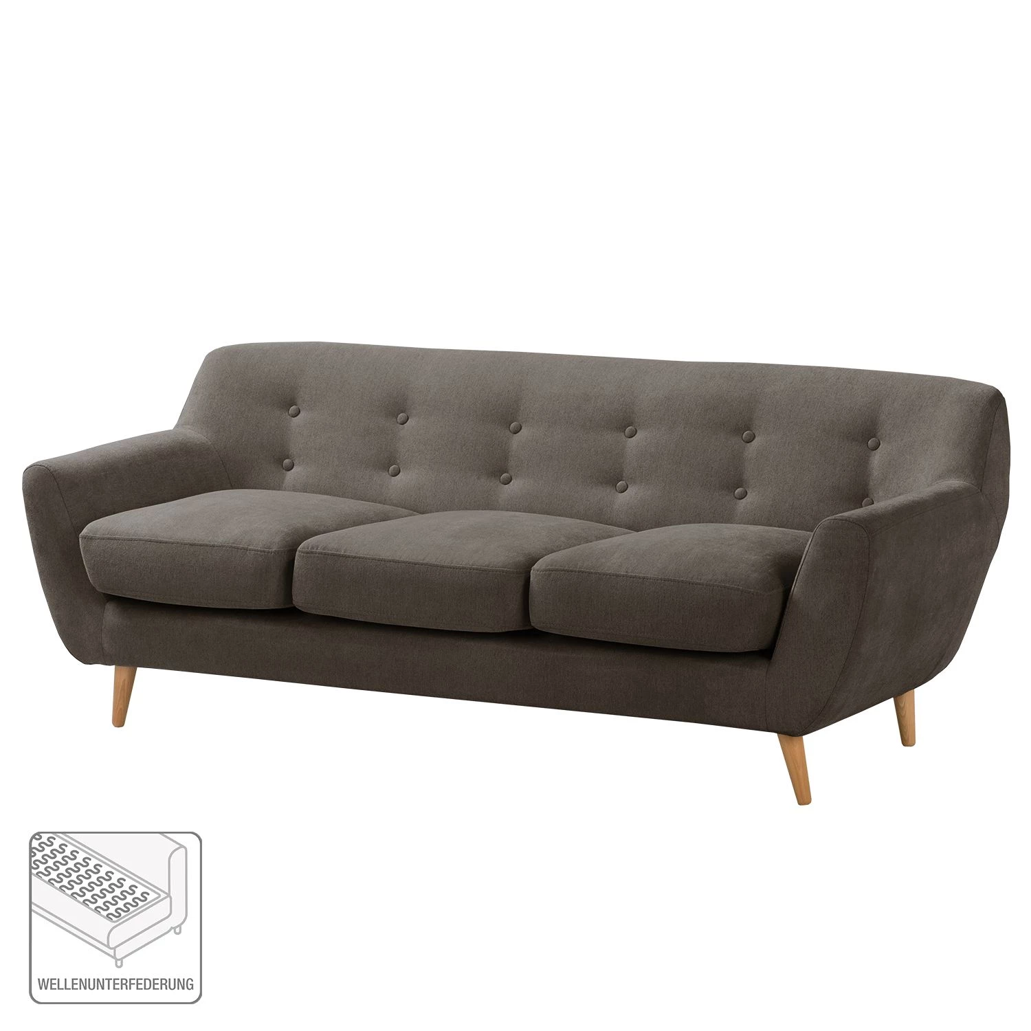 Mørteens Canapé Rometta (3 places) - Couleur argile 4 Mørteens Canapé Rometta (3 places) - Couleur argile – Image 2