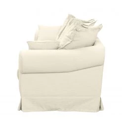 Maison Belfort Canapé Saltum (3 places) - Blanc crème -Meubles de salon Soldes sofa saltum 3 sitzer webstoff cremeweiss 4214888