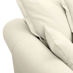 Maison Belfort Canapé Saltum (3 places) - Blanc crème -Meubles de salon Soldes sofa saltum 3 sitzer webstoff cremeweiss 4214896