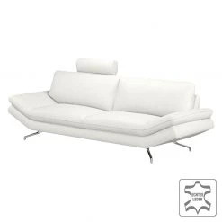 Loftscape Canapé Sharon (3 places) - Blanc - Sans appui-tête -Meubles de salon Soldes sofa sharon 3 sitzer echtleder weiss 429922