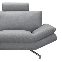 Loftscape Canapé Sharon (3 places) - Gris - Appui-tête réglable -Meubles de salon Soldes sofa sharon 3 sitzer webstoff grau 411528