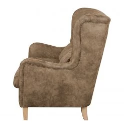 Ars Natura Canapé Shenton (2 places) - Aspect cuir vieilli - Latte macchiatto -Meubles de salon Soldes sofa shenton 2 sitzer antiklederlook latte macchiato 4252328 1