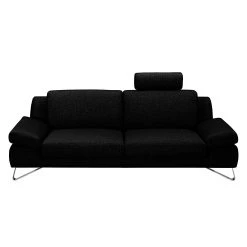 Loftscape Canapé Silvano (2,5 places) - Appui-tête réglable -Meubles de salon Soldes sofa silvano 2 5 sitzer webstoff schwarz 442426