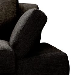 Loftscape Canapé Silvano (3 places) - Appui-tête réglable -Meubles de salon Soldes sofa silvano 3 sitzer webstoff braun schwarz 442491