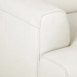 Fredriks Canapé Sisto II (3 places) - Blanc -Meubles de salon Soldes sofa sisto ii 3 sitzer echtleder weiss 3609369 1
