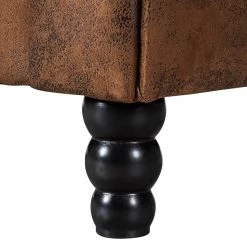 Ars manufacti Canapé Sombrero (3 places) - Cuir synthétique vieilli marron -Meubles de salon Soldes sofa sombrero 3 sitzer antiklederlook braun 308868