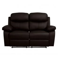 Modoform Canapé Tetchill (2 places) - Avec fonction relaxation - Imitation cuir - Marron foncé -Meubles de salon Soldes sofa tetchill 2 sitzer mit relaxfunktion kunstleder braun 4604972
