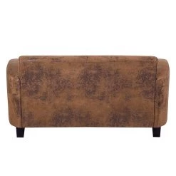 Ars manufacti Canapé Tullow (2 places) - Aspect cuir vieilli - Marron -Meubles de salon Soldes sofa tullow 2 sitzer antiklederlook braun 405020