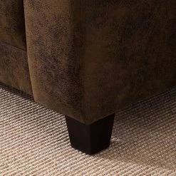 Ars manufacti Canapé Tullow (2 places) - Aspect cuir vieilli - Marron -Meubles de salon Soldes sofa tullow 2 sitzer antiklederoptik braun 4972120