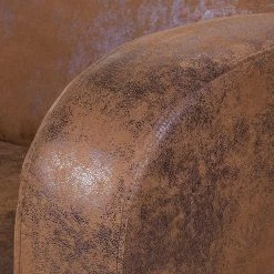 Ars manufacti Canapé Tullow (3 places) - Aspect vieux cuir marron -Meubles de salon Soldes sofa tullow 3 sitzer antiklederlook braun 404955