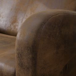 Ars manufacti Canapé Tullow (3 places) - Aspect vieux cuir marron -Meubles de salon Soldes sofa tullow 3 sitzer antiklederoptik braun 4972112