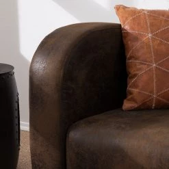 Ars manufacti Canapé Tullow (2 places) - Aspect vieux cuir marron foncé 21 Ars manufacti Canapé Tullow (2 places) - Aspect vieux cuir marron foncé -Meubles de salon Soldes sofa tullow 3 sitzer antiklederoptik dunkelbraun 4972140