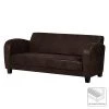 Ars manufacti Canapé Tullow (3 places) - Aspect vieux cuir marron foncé -Meubles de salon Soldes sofa tullow 3 sitzer antiklederoptik dunkelbraun 556096