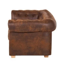 Ars manufacti Canapé Upperclas (3 places) - Microfibre marron -Meubles de salon Soldes sofa upperclass 3 sitzer microfaser braun 252888