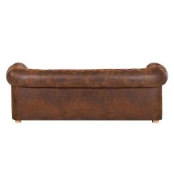 Ars manufacti Canapé Upperclas (3 places) - Microfibre marron -Meubles de salon Soldes sofa upperclass 3 sitzer microfaser braun 252889