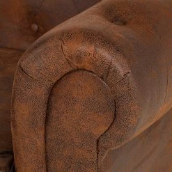 Ars manufacti Canapé Upperclas (3 places) - Microfibre marron -Meubles de salon Soldes sofa upperclass 3 sitzer microfaser braun 252902