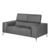 Fredriks Canapé Varberg (2 places) - Imitation cuir -Meubles de salon Soldes sofa varberg 2 sitzer kunstleder grau 5064996