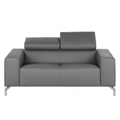 Fredriks Canapé Varberg (2 places) - Imitation cuir -Meubles de salon Soldes sofa varberg 2 sitzer kunstleder grau 5065004