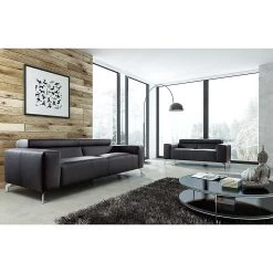 Loftscape Canapé Varberg (3 places) - Noir 20 Loftscape Canapé Varberg (3 places) - Noir -Meubles de salon Soldes sofa varberg 3 sitzer echtleder schwarz 3362105