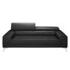 Loftscape Canapé Walden (3 places) - Noir 2 Loftscape Canapé Walden (3 places) - Noir -Meubles de salon Soldes sofa walden 3 sitzer kunstleder schwarz 1600502