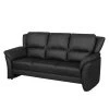 Nuovoform Canapé Windom Imitation cuir (3 places) - Noir 2 Nuovoform Canapé Windom Imitation cuir (3 places) - Noir -Meubles de salon Soldes sofa windom 3 sitzer kunstleder schwarz 4087932 1