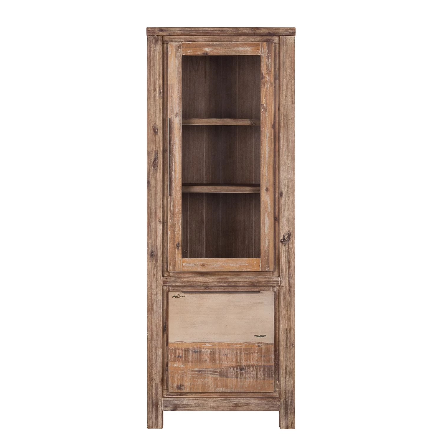 Red Living Vitrine Akhatar - Acacia multicolore / Cendré 6 Red Living Vitrine Akhatar - Acacia multicolore / Cendré – Image 4