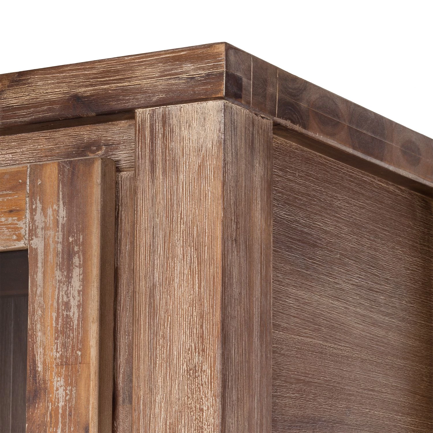 Red Living Vitrine Akhatar - Acacia multicolore / Cendré 8 Red Living Vitrine Akhatar - Acacia multicolore / Cendré – Image 6