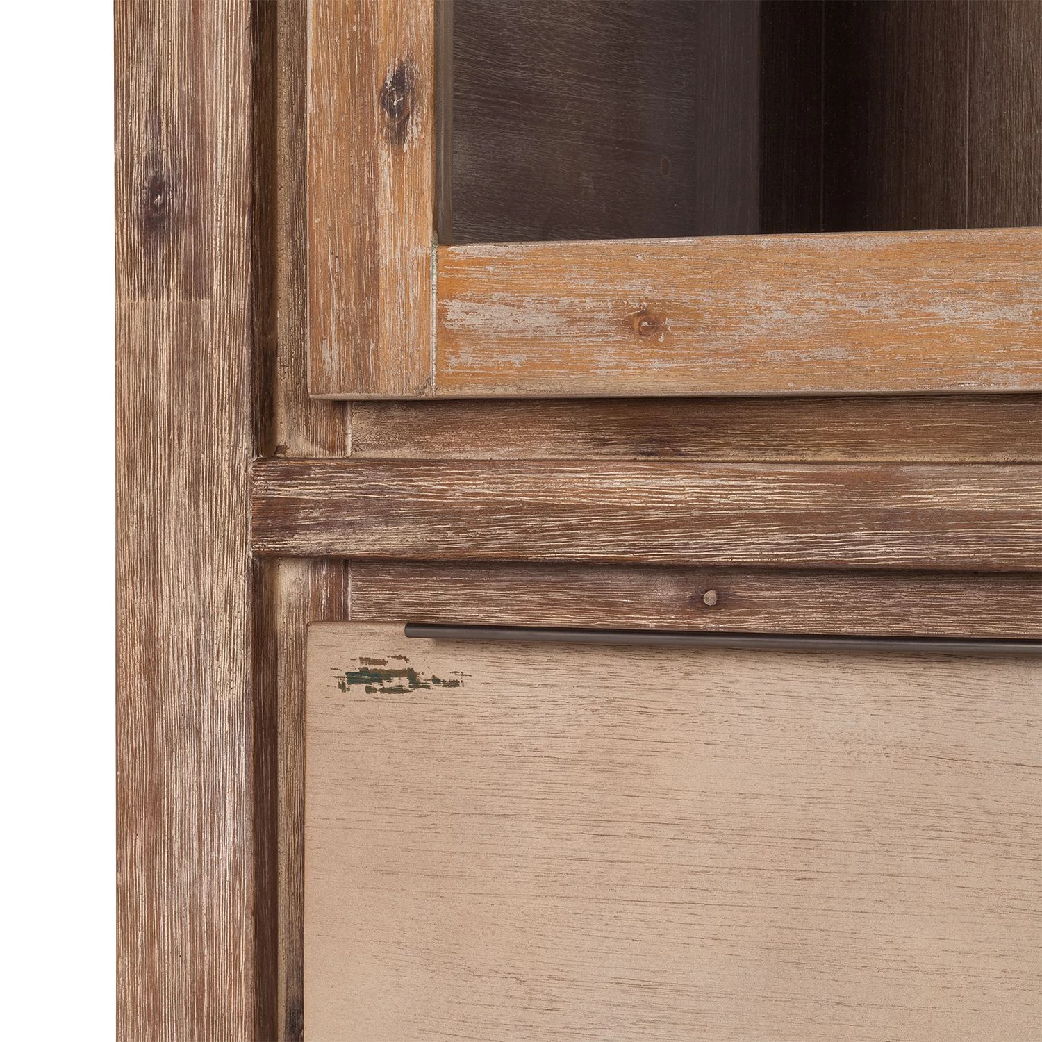 Red Living Vitrine Akhatar - Acacia multicolore / Cendré 10 Red Living Vitrine Akhatar - Acacia multicolore / Cendré – Image 8