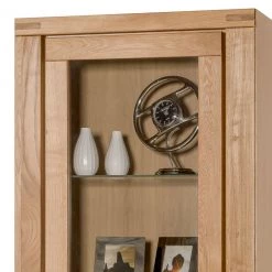 Ars Natura Vitrine Lombok - Partiellement en bois massif -Meubles de salon Soldes standvitrine lombok i teilmassiv wildeiche 5004384