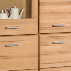 Naturoo Armoire vitrine Lombok I - Partiellement en bois massif -Meubles de salon Soldes standvitrine lombok ii teilmassiv wildeiche 5004032