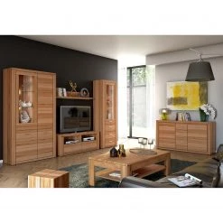 Naturoo Armoire vitrine Lombok II - Partiellement en bois massif -Meubles de salon Soldes standvitrine lombok iii teilmassiv wildeiche 5004076