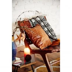 Eva Padberg Collection Chaise Bourbourg I - Cuir véritable / Teck massif - Bois de teck -Meubles de salon Soldes stuhl bourbourg teak massiv echtleder 3630257