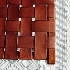 Eva Padberg Collection Chaise Bourbourg I - Cuir véritable / Teck massif - Bois de teck -Meubles de salon Soldes stuhl bourbourg teak massiv echtleder 3630297