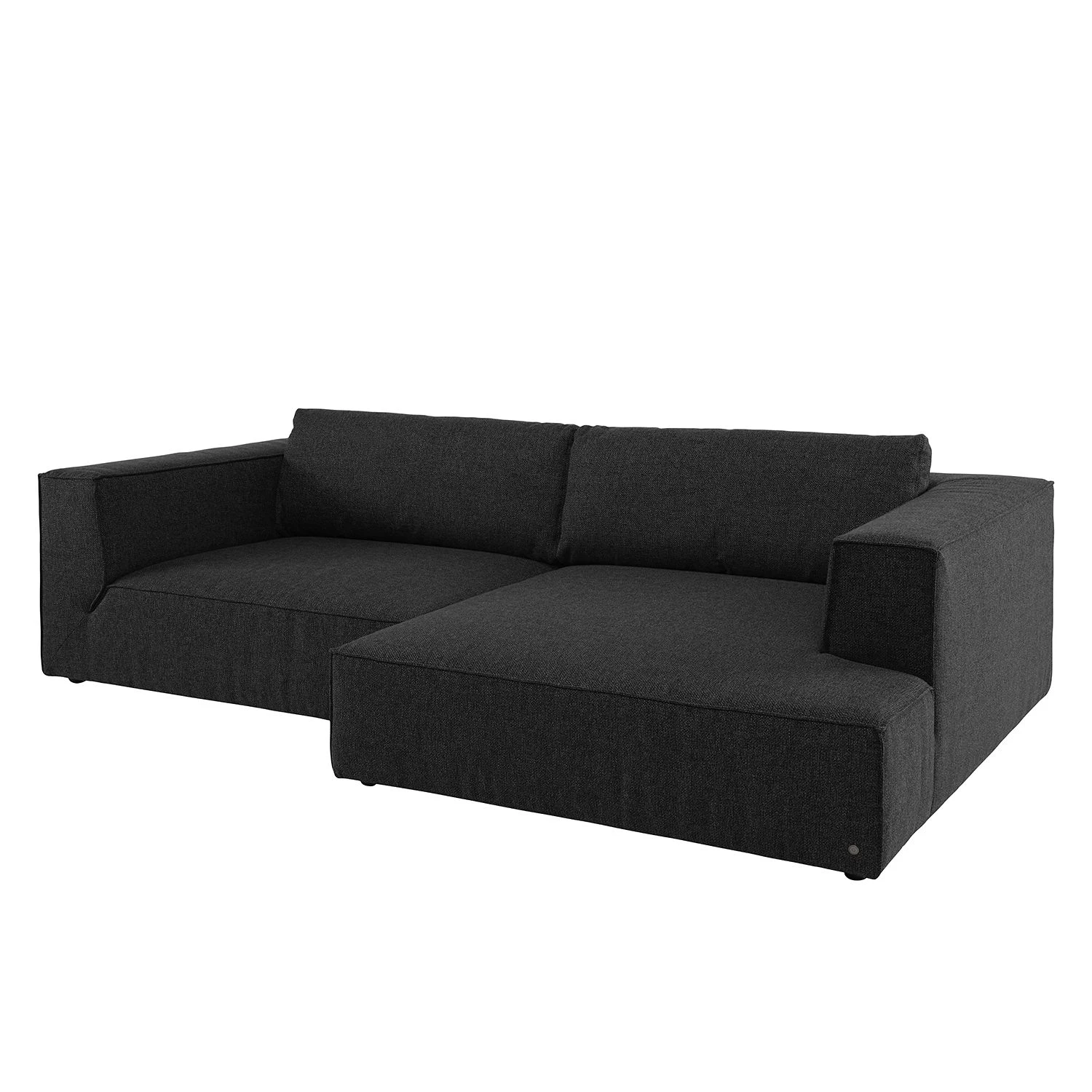 Tom Tailor Canapé d’angle Big Cube Style - Tissu - Tissu TBO : 9 anthrazite - Méridienne courte à droite (vue de face) 5 Tom Tailor Canapé d’angle Big Cube Style - Tissu - Tissu TBO : 9 anthrazite - Méridienne courte à droite (vue de face) – Image 3