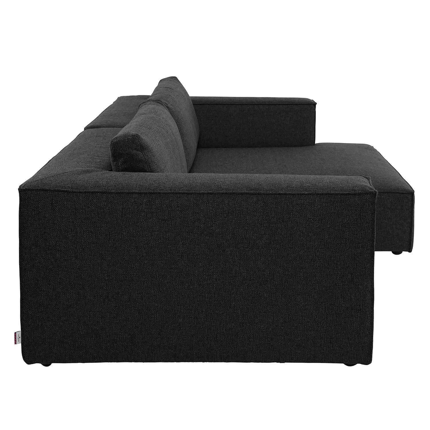 Tom Tailor Canapé d’angle Big Cube Style - Tissu - Tissu TBO : 9 anthrazite - Méridienne courte à droite (vue de face) 8 Tom Tailor Canapé d’angle Big Cube Style - Tissu - Tissu TBO : 9 anthrazite - Méridienne courte à droite (vue de face) – Image 6